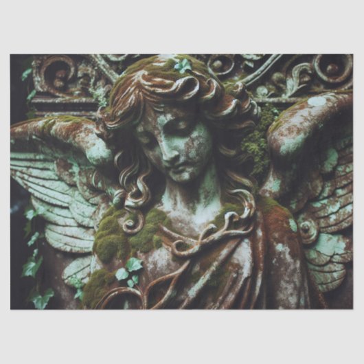 Patina Angel Sculptuur Decoupage Tissuepapier (Voorkant)