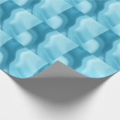 Patina Blau Zachte Gloed Gradiënt Abstract Cadeaupapier (Hoek)