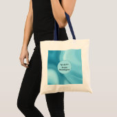 Patina Blau Zachte Gloed Gradiënt Abstract Tote Bag (Voorkant (product))