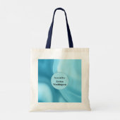 Patina Blau Zachte Gloed Gradiënt Abstract Tote Bag (Achterkant)