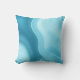 Patina Blue Soft Glow Gradient Abstract Kussen