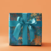 Patina Copper Distressed Turquoise  Cadeaupapier