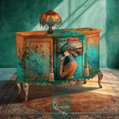 Patina Damask, verweerde patronen achtergrond Tissuepapier