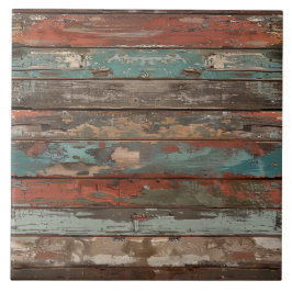 Patina Hout Rustieke Afgedragen Plank Tegeltje