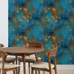 Patina koper verontruste blik behang