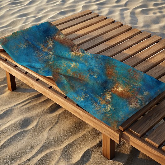 Patina koper verontruste blik strandlaken