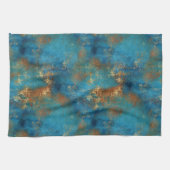 Patina koper verontruste blik theedoek (Horizontaal)