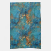 Patina koper verontruste blik theedoek (Verticaal)