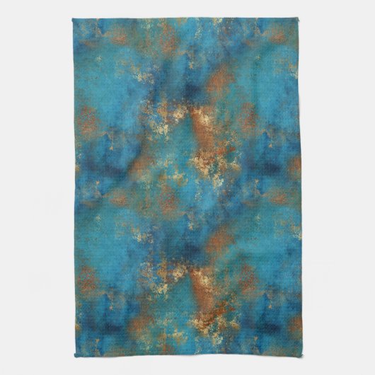 Patina koper verontruste blik theedoek (Verticaal)