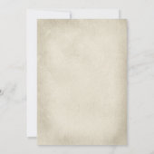  Patina land Westerne officiële bruiloft Kaart (Achterkant)