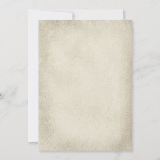  Patina land Westerne officiële bruiloft Kaart (Achterkant)