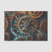 Patina Rusty Gears Decoupage Papier (Voorkant)