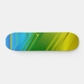 Patineta Abstracto Neón Amarillo Verde Y Azul Persoonlijk Skateboard (Horizontaal)