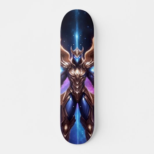 Patineta Alienígena Con Armazón Dorado  Persoonlijk Skateboard (Voorkant)