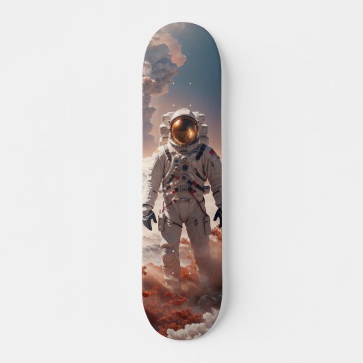 Patineta Astronauta En Suelo Extraterrestre Persoonlijk Skateboard (Voorkant)