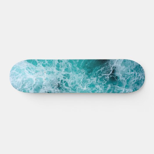 Patineta Blue Ocean waves Persoonlijk Skateboard (Horizontaal)