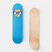 patineta con Disño de gato cool Persoonlijk Skateboard (Voorkant)