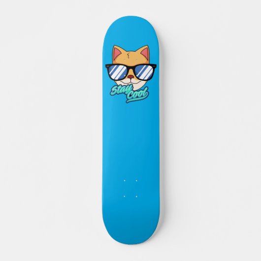 patineta con Disño de gato cool Persoonlijk Skateboard (Voorkant)