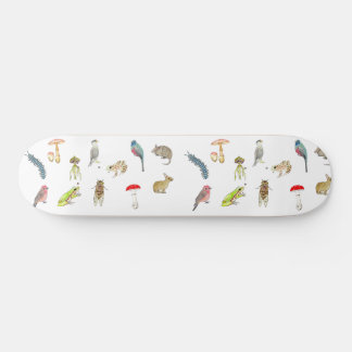 Patineta con ilustraciones de naturaleza persoonlijk skateboard