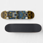 Patineta cráneo azteca persoonlijk skateboard (Horizontaal)