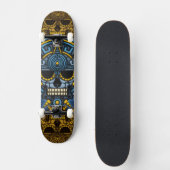 Patineta cráneo azteca persoonlijk skateboard (Voorkant)