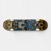 Patineta cráneo azteca persoonlijk skateboard (Horizontaal)
