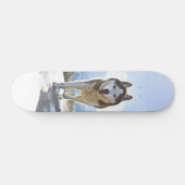 Patineta Enérgico Husky Siberiano Caminando Persoonlijk Skateboard (Horizontaal)
