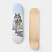 Patineta Enérgico Husky Siberiano Caminando Persoonlijk Skateboard (Voorkant)