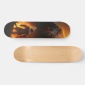 Patineta Hombre Prehistórico Encarando Monstruo Persoonlijk Skateboard (Horizontaal)