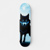 Patineta Lobo Salvaje Atento En Zona Fría  Persoonlijk Skateboard (Voorkant)
