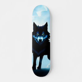 Patineta Lobo Salvaje Atento En Zona Fría  Persoonlijk Skateboard