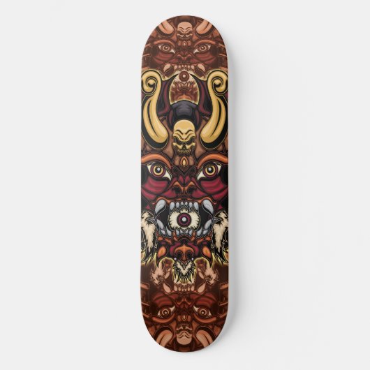 Patineta Máscara de Dragon skate Persoonlijk Skateboard (Voorkant)