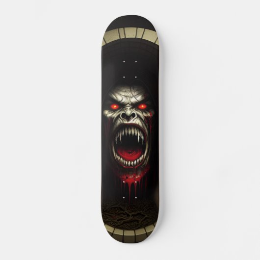 Patineta Monstruo Vampiro Feroz Persoonlijk Skateboard (Voorkant)