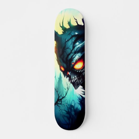 Patineta Oscuro Mítico Monstruo Árbol Persoonlijk Skateboard (Voorkant)