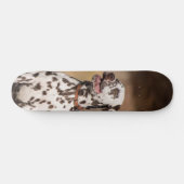 Patineta Perro Dálmata Sentado Al Aire Libre Persoonlijk Skateboard (Horizontaal)