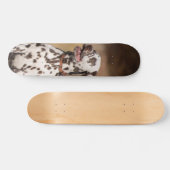 Patineta Perro Dálmata Sentado Al Aire Libre Persoonlijk Skateboard (Horizontaal)