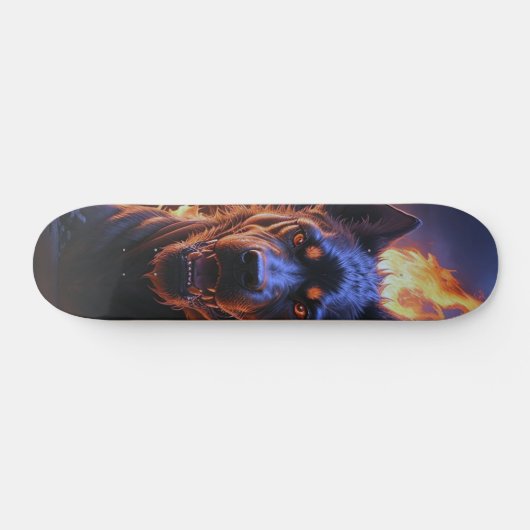 Patineta Perro Negro Infernal Persoonlijk Skateboard (Horizontaal)