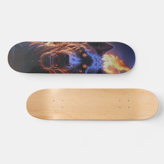 Patineta Perro Negro Infernal Persoonlijk Skateboard (Horizontaal)
