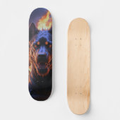 Patineta Perro Negro Infernal Persoonlijk Skateboard (Voorkant)