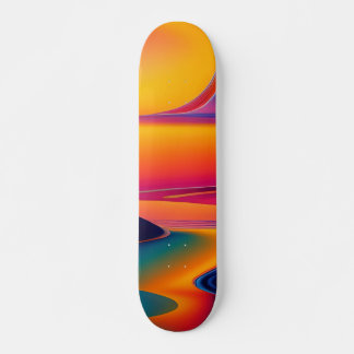 Patineta Pintura Abstracta Río Futurista Persoonlijk Skateboard