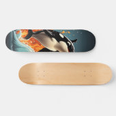 Patineta Poderoso Pez Orca Saltando Del Agua Persoonlijk Skateboard (Horizontaal)