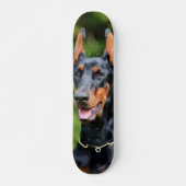 Patineta Poderoso Y Enérgico Perro Dóberman Persoonlijk Skateboard (Voorkant)