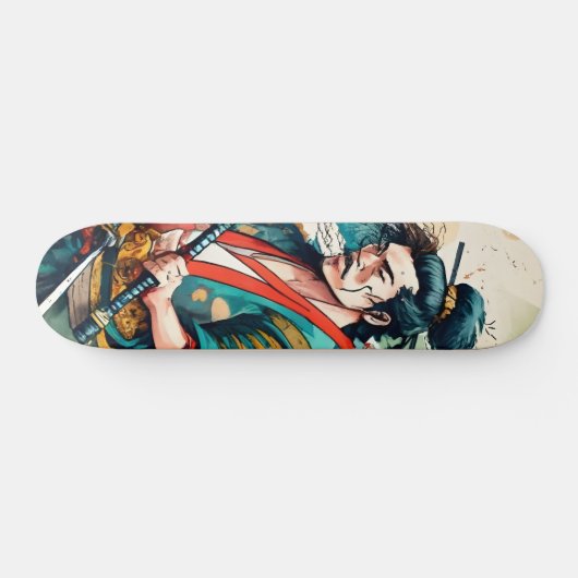 Patineta Samurái Japonés Combatiente Persoonlijk Skateboard (Horizontaal)