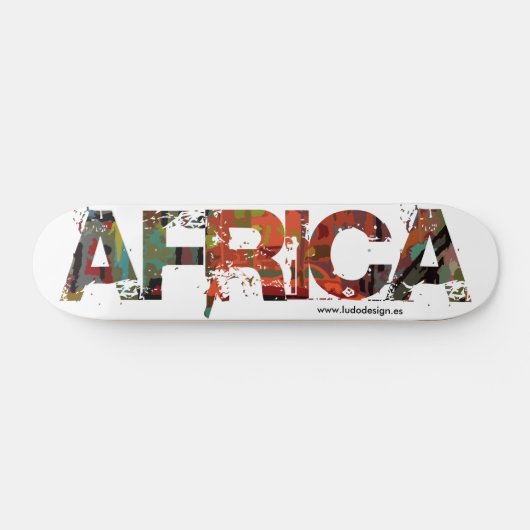 Patineta skate Africa Ludodesign Persoonlijk Skateboard (Horizontaal)