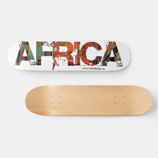 Patineta skate Africa Ludodesign Persoonlijk Skateboard (Horizontaal)