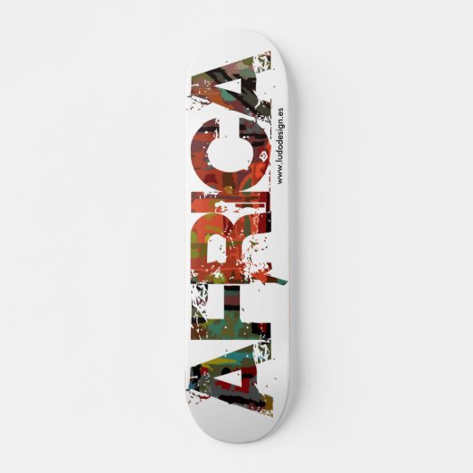 Patineta skate Africa Ludodesign Persoonlijk Skateboard (Voorkant)