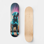 Patineta Temible Gran Perro Observando Persoonlijk Skateboard (Voorkant)