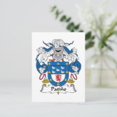 Patino Family Crest Briefkaart (Staand voorkant)