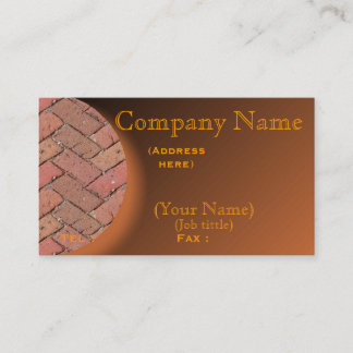 Patio Brick-Visitekaartje personaliseren Visitekaartje