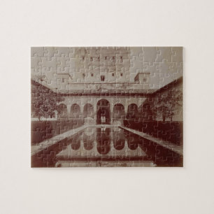Patio de los Arrayanes, Alhambra, c.1875-80 (sepia Legpuzzel